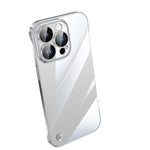 Electroplating Frameless Clear PC Phone Case, For iPhone 13 Pro Max, For iPhone 12, For iPhone 12 Pro, For iPhone 12 Pro Max