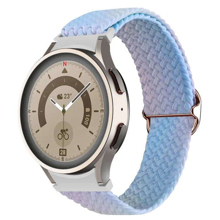 สำหรับ Samsung Galaxy Watch 5 / Watch 5 Pro / Watch 4 สายนาฬิกาทอสีไล่ระดับ