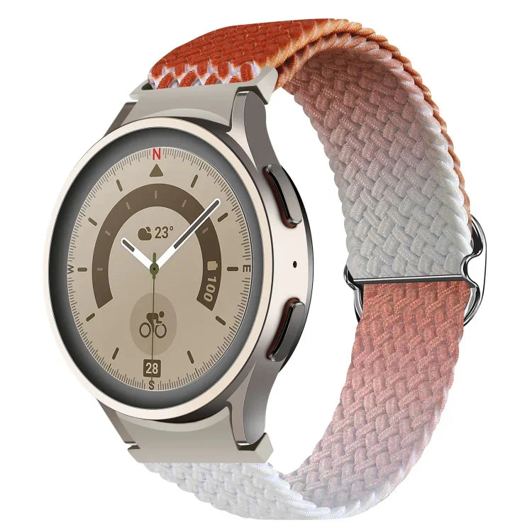 สำหรับ Samsung Galaxy Watch 5 / Watch 5 Pro / Watch 4 สายนาฬิกาทอสีไล่ระดับ
