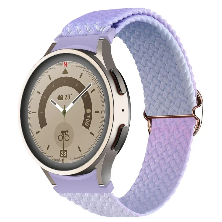 สำหรับ Samsung Galaxy Watch 5 / Watch 5 Pro / Watch 4 สายนาฬิกาทอสีไล่ระดับ