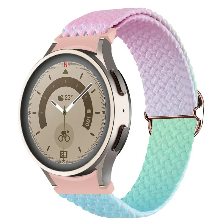 สำหรับ Samsung Galaxy Watch 5 / Watch 5 Pro / Watch 4 สายนาฬิกาทอสีไล่ระดับ