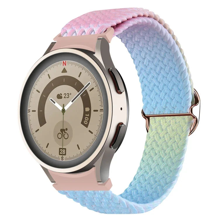 สำหรับ Samsung Galaxy Watch 5 / Watch 5 Pro / Watch 4 สายนาฬิกาทอสีไล่ระดับ