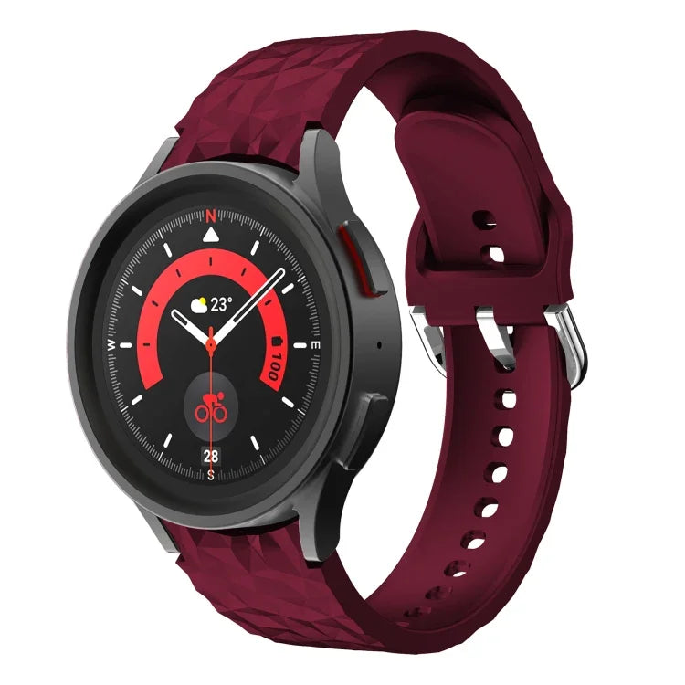 Rhombus Texture Silicone Watch Band, For Samsung Galaxy Watch 5 / Watch 5 Pro