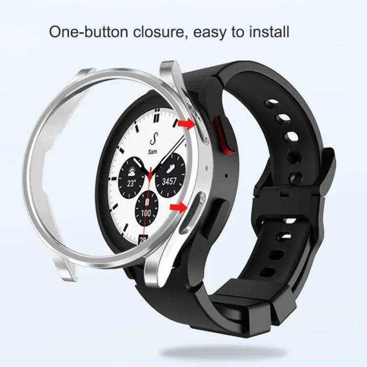 เคส TPU ป้องกันแบบครึ่งกลวงชุบอิเล็กโตรพลาติง สำหรับ Samsung Galaxy Watch5 Pro 45mm