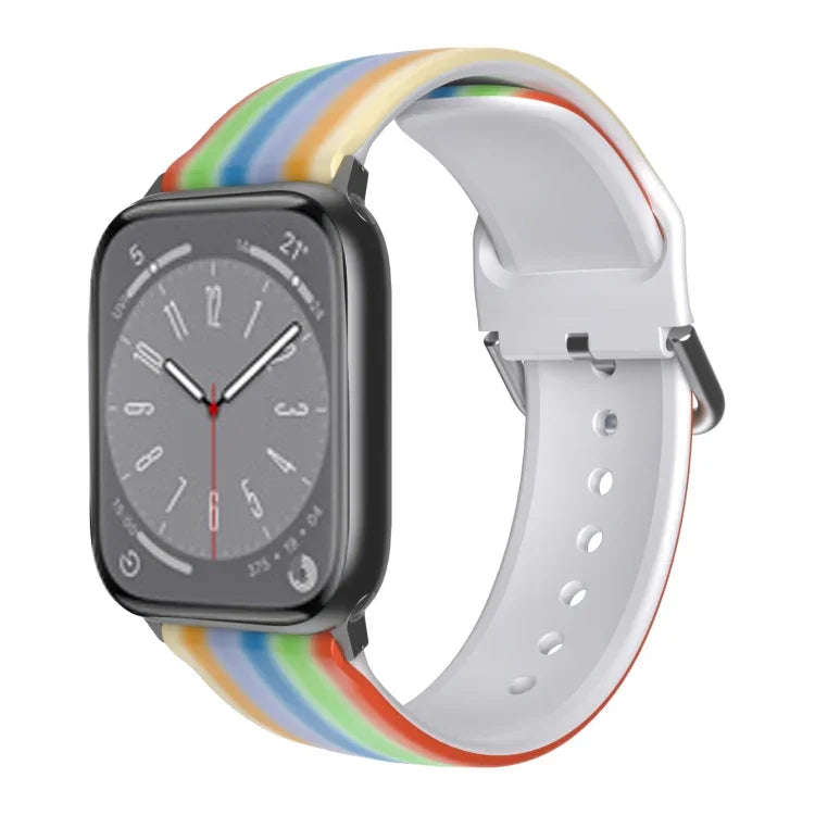 สายรัดนาฬิกา TPU ระบายอากาศได้ สำหรับ Apple Watch, Series 8&7 41 มม. / SE 2&6&SE&5&4 40 มม. / 3&2&1 38 มม.