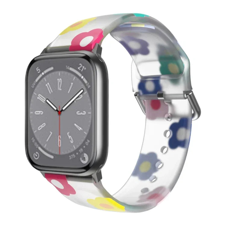 สายรัดนาฬิกา TPU ระบายอากาศได้ สำหรับ Apple Watch, Series 8&7 41 มม. / SE 2&6&SE&5&4 40 มม. / 3&2&1 38 มม.