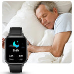 นาฬิกาอัจฉริยะ F100 หน้าจอ HD สี่เหลี่ยม 1.7 นิ้ว สายรัด TPU รองรับการวัดอุณหภูมิร่างกาย/วัดออกซิเจนในเลือด, สายรัด TPU (สีดำ), สายรัด TPU (สีแดง), สายรัด TPU (สีน้ำเงิน)