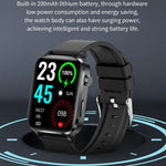 นาฬิกาอัจฉริยะ F100 หน้าจอ HD สี่เหลี่ยม 1.7 นิ้ว สายรัด TPU รองรับการวัดอุณหภูมิร่างกาย/วัดออกซิเจนในเลือด, สายรัด TPU (สีดำ), สายรัด TPU (สีแดง), สายรัด TPU (สีน้ำเงิน)