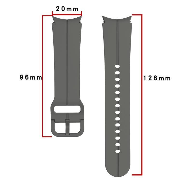Colorful Buckle Silicone Watch Band, For Samsung Galaxy Watch 5 40mm / 44mm