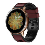 สายรัดนาฬิกาซิลิโคนทอเรียบสองสี สำหรับ Samsung Galaxy Watch 5 40 มม. / 44 มม.