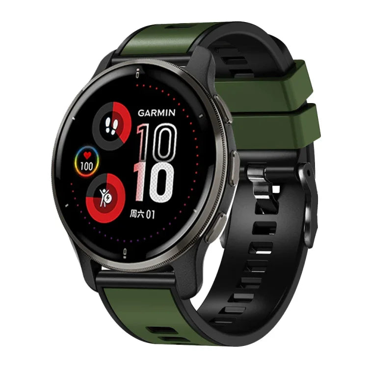 สายรัดนาฬิกาซิลิโคนทอเรียบสองสี สำหรับ Samsung Galaxy Watch 5 40 มม. / 44 มม.