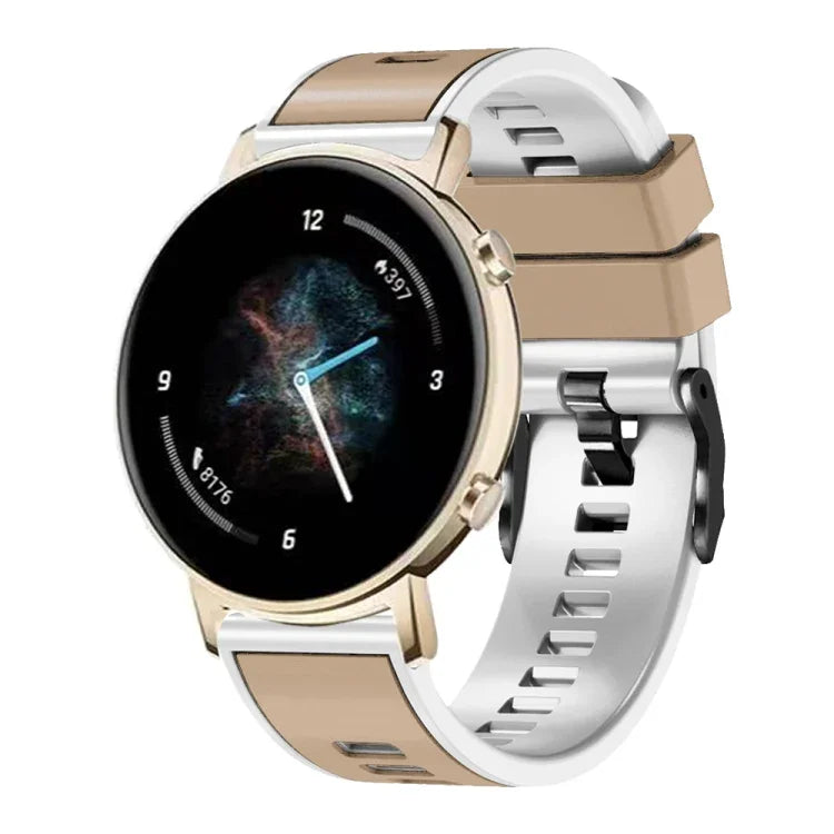 สายรัดนาฬิกาซิลิโคนทอเรียบสองสี สำหรับ Samsung Galaxy Watch 5 40 มม. / 44 มม.