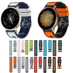สายรัดนาฬิกาซิลิโคนทอเรียบสองสี สำหรับ Samsung Galaxy Watch 5 40 มม. / 44 มม.