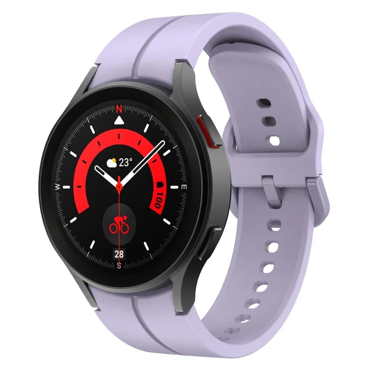 สายรัดนาฬิกาซิลิโคนหัวเข็มขัดสีสันสดใส สำหรับ Samsung Galaxy Watch 5 Pro 45 มม.