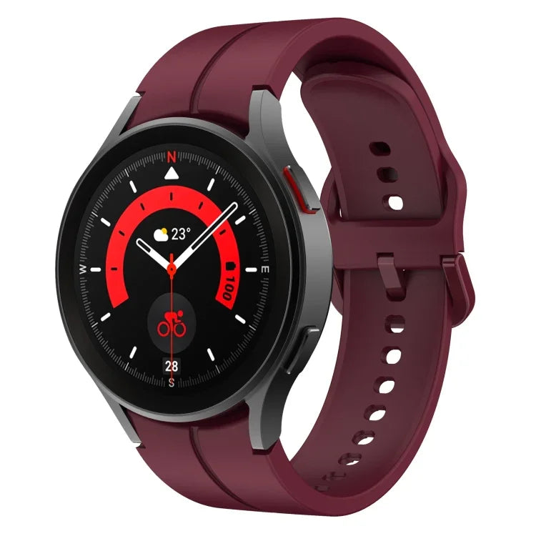 สายรัดนาฬิกาซิลิโคนหัวเข็มขัดสีสันสดใส สำหรับ Samsung Galaxy Watch 5 Pro 45 มม.