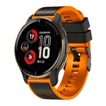 สายนาฬิกาซิลิโคนทอเรียบสองสี สำหรับ Samsung Galaxy Watch 5 Pro 45mm