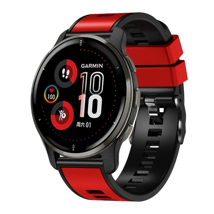 สายนาฬิกาซิลิโคนทอเรียบสองสี สำหรับ Samsung Galaxy Watch 5 Pro 45mm