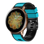 สายนาฬิกาซิลิโคนทอเรียบสองสี สำหรับ Samsung Galaxy Watch 5 Pro 45mm