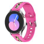 สายนาฬิกาซิลิโคนพิมพ์ลายเส้นตั้ง สำหรับ Samsung Galaxy Watch 5 40mm / 44mm, สำหรับ Samsung Galaxy Watch 5 Pro 45mm