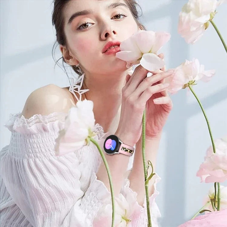 สายนาฬิกาซิลิโคนพิมพ์ลายเส้นตั้ง สำหรับ Samsung Galaxy Watch 5 40mm / 44mm, สำหรับ Samsung Galaxy Watch 5 Pro 45mm