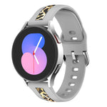 สายนาฬิกาซิลิโคนพิมพ์ลายเส้นตั้ง สำหรับ Samsung Galaxy Watch 5 40mm / 44mm, สำหรับ Samsung Galaxy Watch 5 Pro 45mm