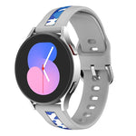 สายนาฬิกาซิลิโคนพิมพ์ลายเส้นตั้ง สำหรับ Samsung Galaxy Watch 5 40mm / 44mm, สำหรับ Samsung Galaxy Watch 5 Pro 45mm