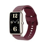 Color Buckle Silicone Watch Band, For Huawei B3, For Huawei Band 6, For Huawei Fit Mini
