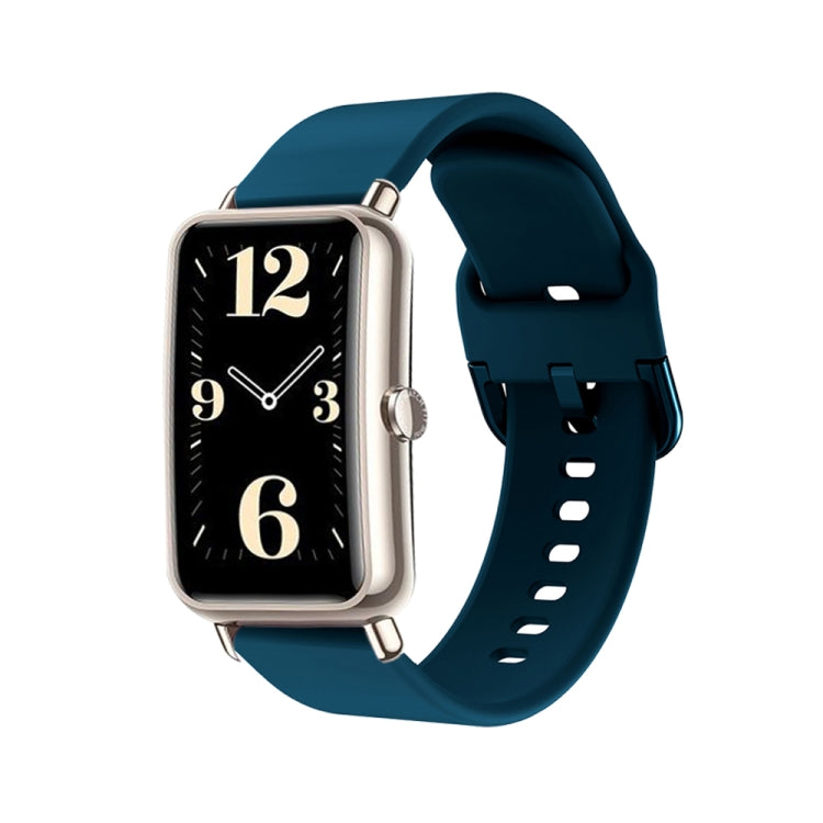 Color Buckle Silicone Watch Band, For Huawei B3, For Huawei Band 6, For Huawei Fit Mini