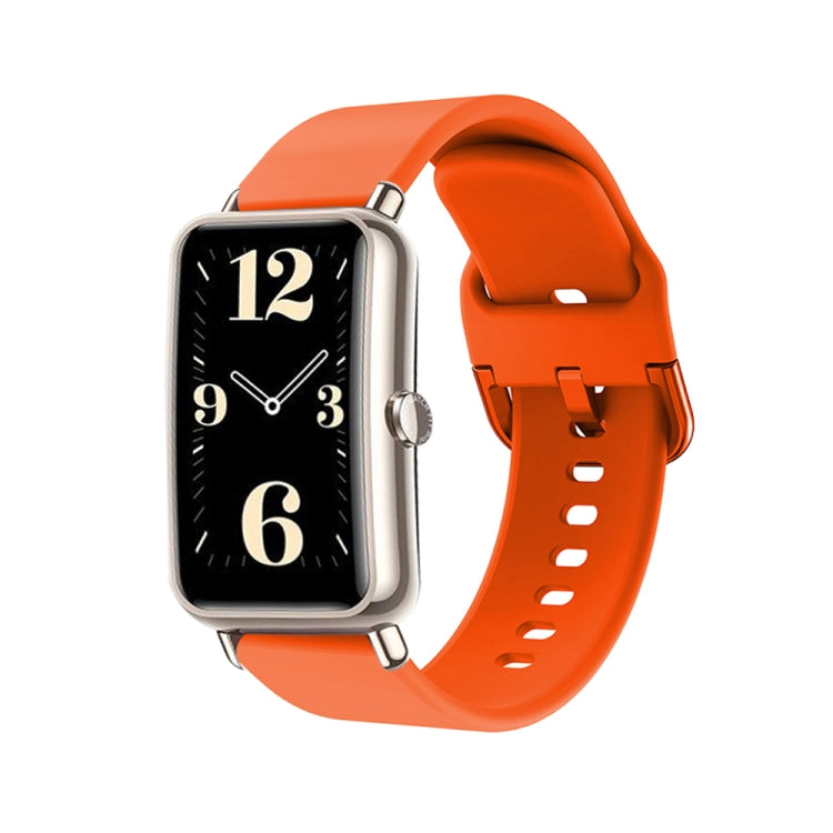 Color Buckle Silicone Watch Band, For Huawei B3, For Huawei Band 6, For Huawei Fit Mini
