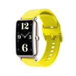 Color Buckle Silicone Watch Band, For Huawei B3, For Huawei Band 6, For Huawei Fit Mini