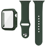 สายรัดนาฬิกาซิลิโคน imak พร้อมกรอบ PC และฟิล์มกระจกนิรภัย สำหรับ Apple Watch SE 2022 40 มม. สำหรับ Apple Watch SE 2022 44 มม.