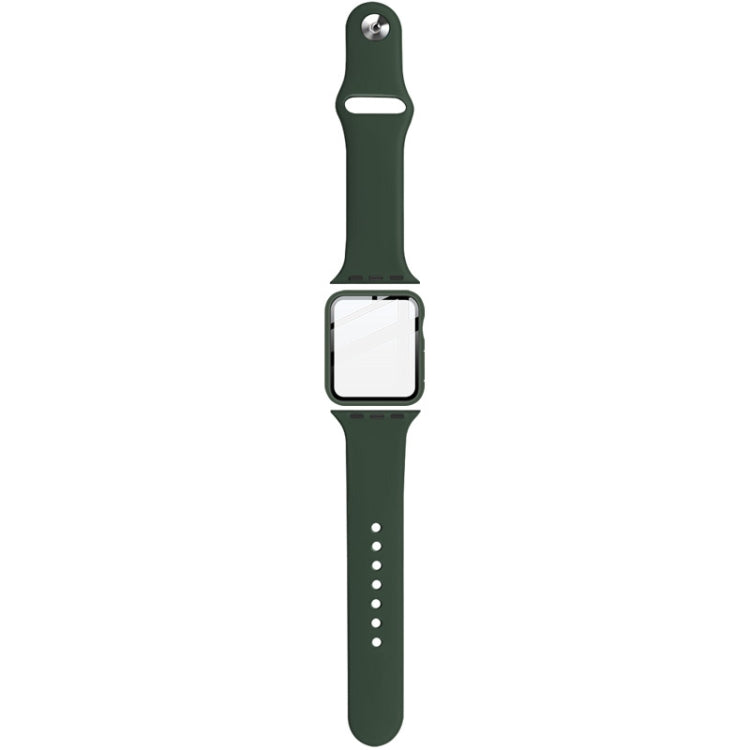 สายรัดนาฬิกาซิลิโคน imak พร้อมกรอบ PC และฟิล์มกระจกนิรภัย สำหรับ Apple Watch SE 2022 40 มม. สำหรับ Apple Watch SE 2022 44 มม.