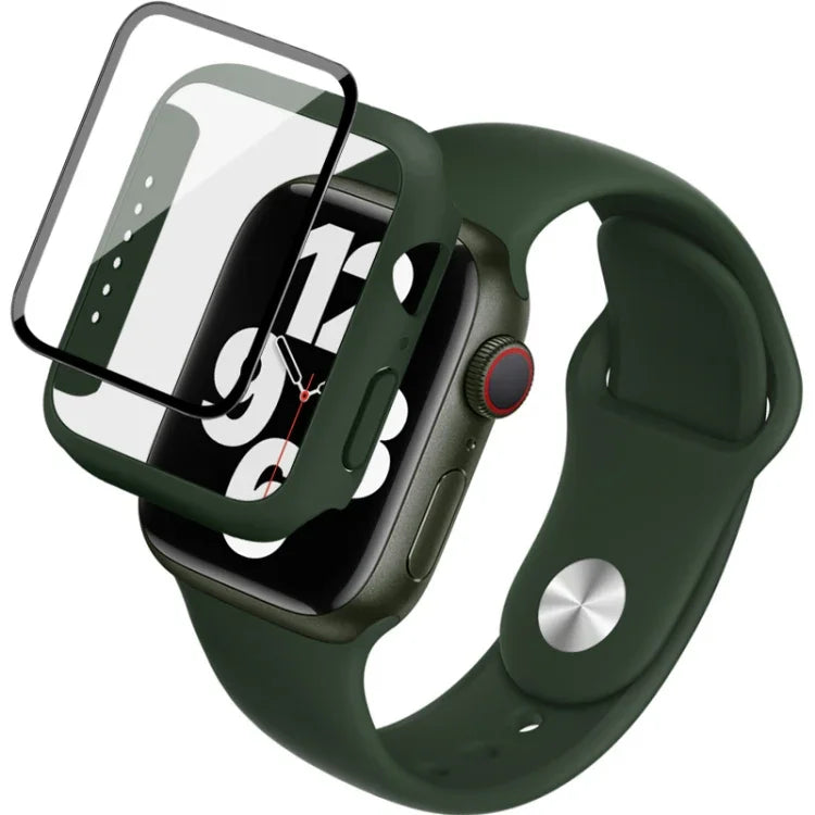 สายรัดนาฬิกาซิลิโคน imak พร้อมกรอบ PC และฟิล์มกระจกนิรภัย สำหรับ Apple Watch SE 2022 40 มม. สำหรับ Apple Watch SE 2022 44 มม.