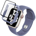 สายรัดนาฬิกาซิลิโคน imak พร้อมกรอบ PC และฟิล์มกระจกนิรภัย สำหรับ Apple Watch SE 2022 40 มม. สำหรับ Apple Watch SE 2022 44 มม.
