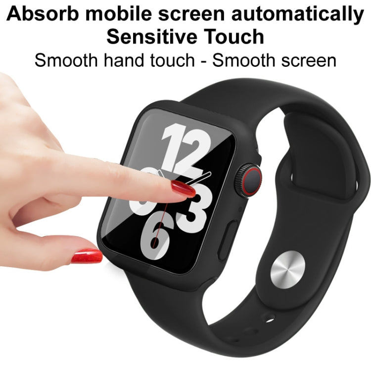 สายรัดนาฬิกาซิลิโคน imak พร้อมกรอบ PC และฟิล์มกระจกนิรภัย สำหรับ Apple Watch SE 2022 40 มม. สำหรับ Apple Watch SE 2022 44 มม.