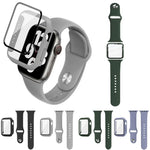 สายรัดนาฬิกาซิลิโคน imak พร้อมกรอบ PC และฟิล์มกระจกนิรภัย สำหรับ Apple Watch SE 2022 40 มม. สำหรับ Apple Watch SE 2022 44 มม.