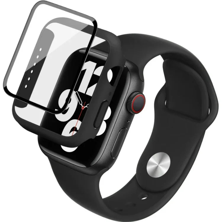 สายรัดนาฬิกาซิลิโคน imak พร้อมกรอบ PC และฟิล์มกระจกนิรภัย สำหรับ Apple Watch SE 2022 40 มม. สำหรับ Apple Watch SE 2022 44 มม.