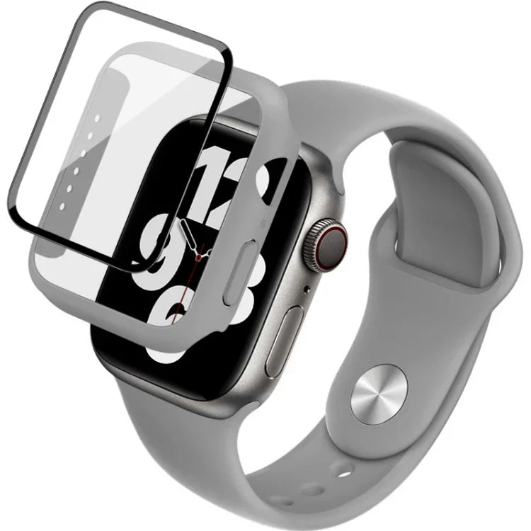 สายรัดนาฬิกาซิลิโคน imak พร้อมกรอบ PC และฟิล์มกระจกนิรภัย สำหรับ Apple Watch SE 2022 40 มม. สำหรับ Apple Watch SE 2022 44 มม.