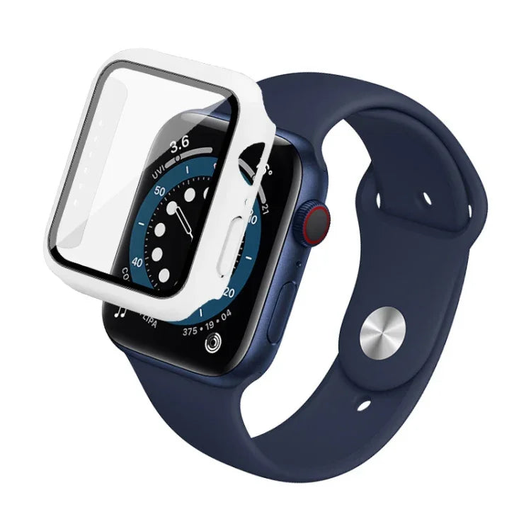 เคสกรอบ PC imak พร้อมฟิล์มกระจกนิรภัย สำหรับ Apple Watch Series 4/5/6/SE 1/2/3 40 มม. สำหรับ Apple Watch Series 4/5/6/SE 1/2/3 44 มม. สำหรับ Apple Watch Series 9 / 8 / 7 41 มม. สำหรับ Apple Watch Series 9 / 8 / 7 45 มม.