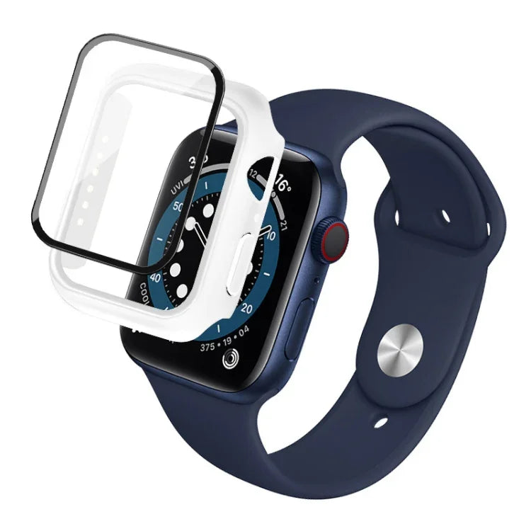 เคสกรอบ PC imak พร้อมฟิล์มกระจกนิรภัย สำหรับ Apple Watch Series 4/5/6/SE 1/2/3 40 มม. สำหรับ Apple Watch Series 4/5/6/SE 1/2/3 44 มม. สำหรับ Apple Watch Series 9 / 8 / 7 41 มม. สำหรับ Apple Watch Series 9 / 8 / 7 45 มม.