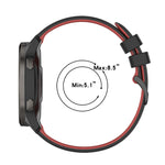 Small Plaid Texture Two-color Silicone Watch Band, For Suunto 5 Peak