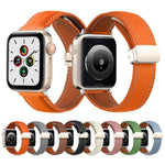 สายรัดนาฬิกาหนังแท้หัวเข็มขัดพับ สำหรับ Apple Watch Ultra 49 มม. / Series 8&7 45 มม. / SE 2&6&SE&5&4 44 มม. / 3&2&1 42 มม. สำหรับ Apple Watch Series 8&7 41 มม. / SE 2&6&SE&5&4 40 มม. / 3&2&1 38 มม.