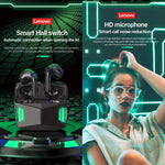 Lenovo GM5 TWS หูฟังบลูทูธไร้สายกันน้ำสำหรับกีฬา ลดเสียงรบกวน พร้อมไมโครโฟน, GM5