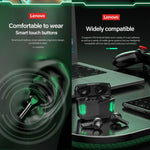 Lenovo GM5 TWS หูฟังบลูทูธไร้สายกันน้ำสำหรับกีฬา ลดเสียงรบกวน พร้อมไมโครโฟน, GM5