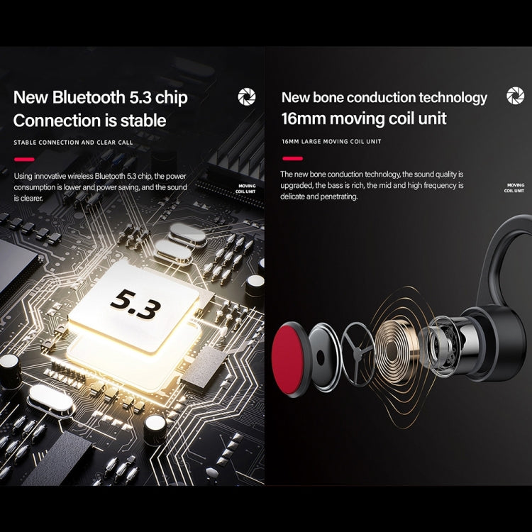 Lenovo X3 Pro หูฟังบลูทูธไร้สายแบบส่งผ่านกระดูก 5.3 สำหรับกีฬา พร้อมไมโครโฟน