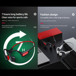 Lenovo X3 Pro หูฟังบลูทูธไร้สายแบบส่งผ่านกระดูก 5.3 สำหรับกีฬา พร้อมไมโครโฟน