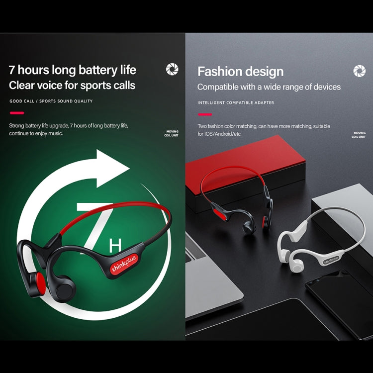 Lenovo X3 Pro หูฟังบลูทูธไร้สายแบบส่งผ่านกระดูก 5.3 สำหรับกีฬา พร้อมไมโครโฟน