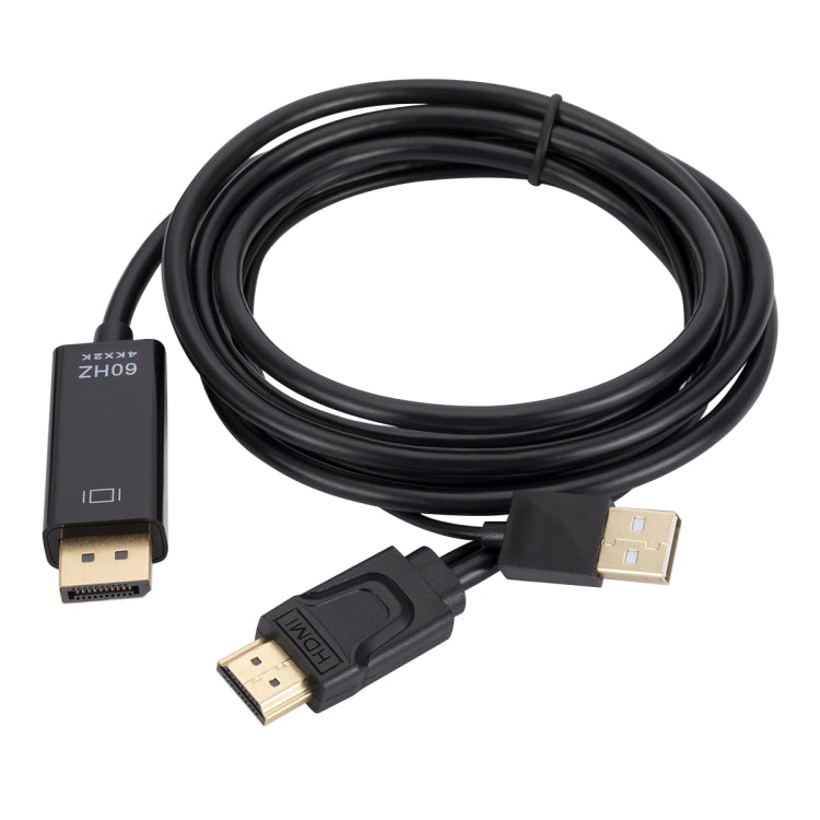 สายแปลง HDMI เป็น USB+DisplayPort พร้อมอะแดปเตอร์จ่ายไฟ ความยาว: 1.8 เมตร, 180 ซม.