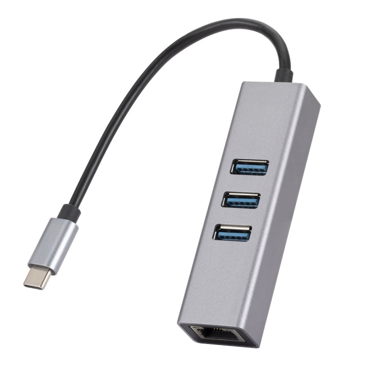 SL-030 ตัวแปลง USB-C / Type-C เป็น Gigabit Ethernet RJ45 & 3 x USB 3.0 HUB