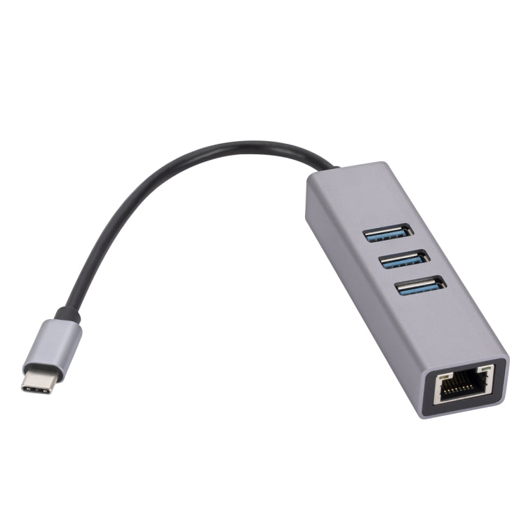 SL-030 ตัวแปลง USB-C / Type-C เป็น Gigabit Ethernet RJ45 & 3 x USB 3.0 HUB